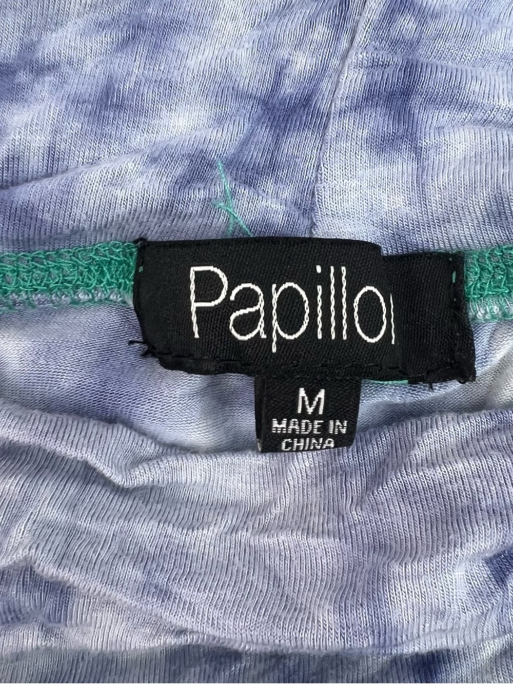 Papillon skirt or mini dress strapless Boho Tie-Dye Maxi Skirt in Teal and Navy - Picture 6 of 9